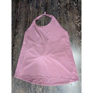 Lululemon Knot Sleeveless Halter Tank Pink Gym Yoga 6 Altered Athleta sure 149